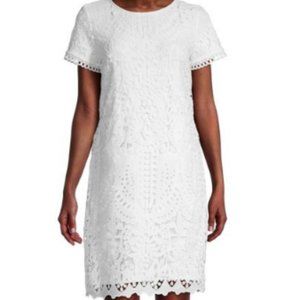 NWT KARL LAGERFELD PARIS Lace Short Sleeve Dress